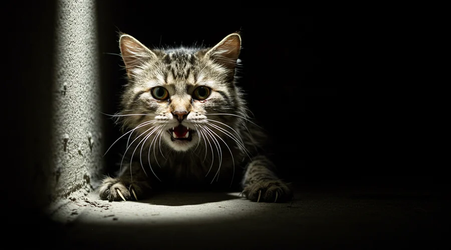 الأعراض المبكرة لداء الكلب عند القطط