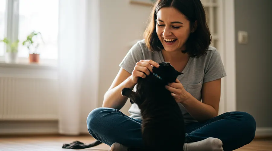 الحركات التي تحبها القطط مع أصحابها