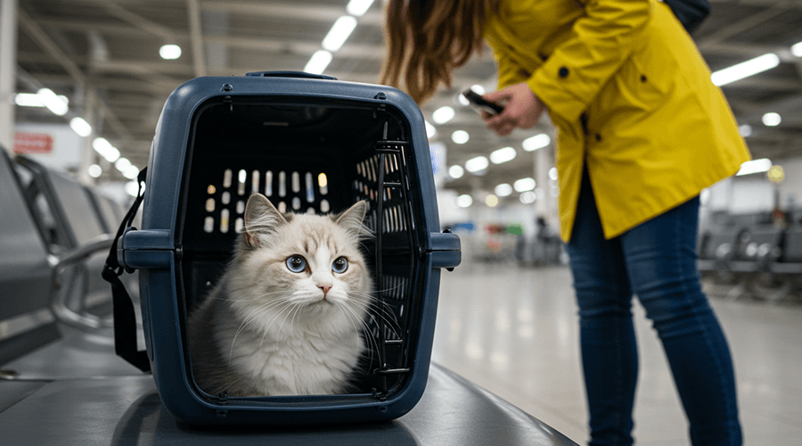 حقيبة سفر للقطط