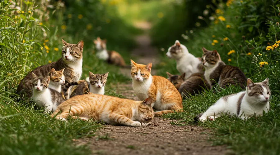 أعمار القطط