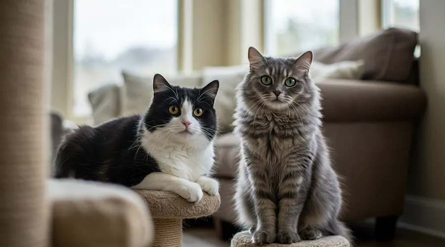 متوسط اعمار القطط بين الذكور والإناث