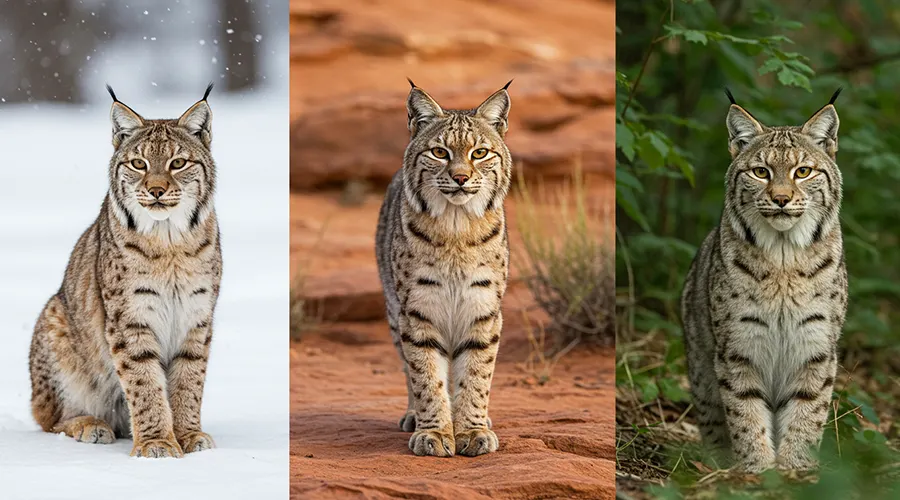 أنواع قط الوشق حول العالم