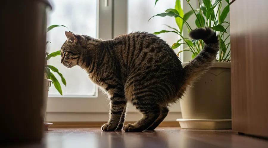 احتباس البول عند القطط