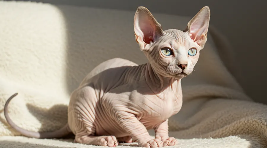 القط الفرعوني بنمط مدبب