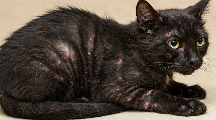 القوباء الحلقية عند القطط