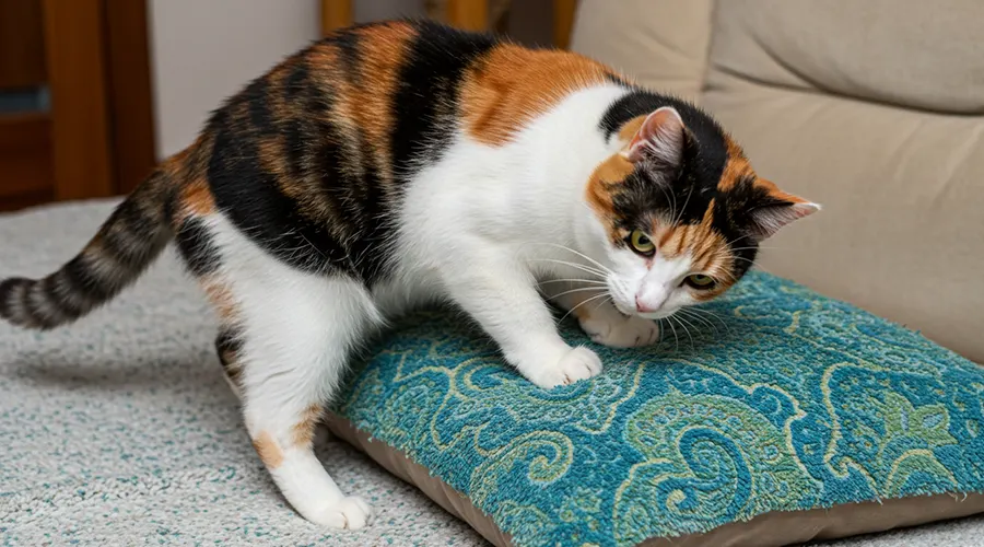 حركة العجن عند القطط