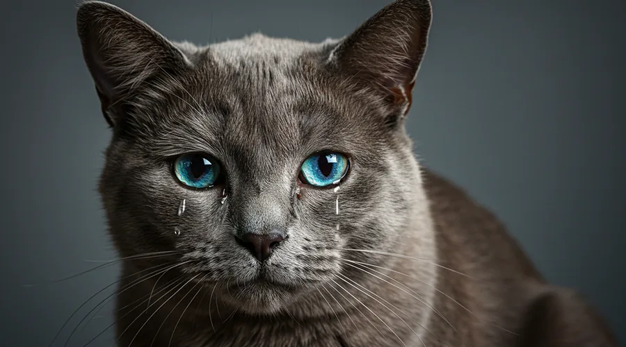 سبب دموع القطط