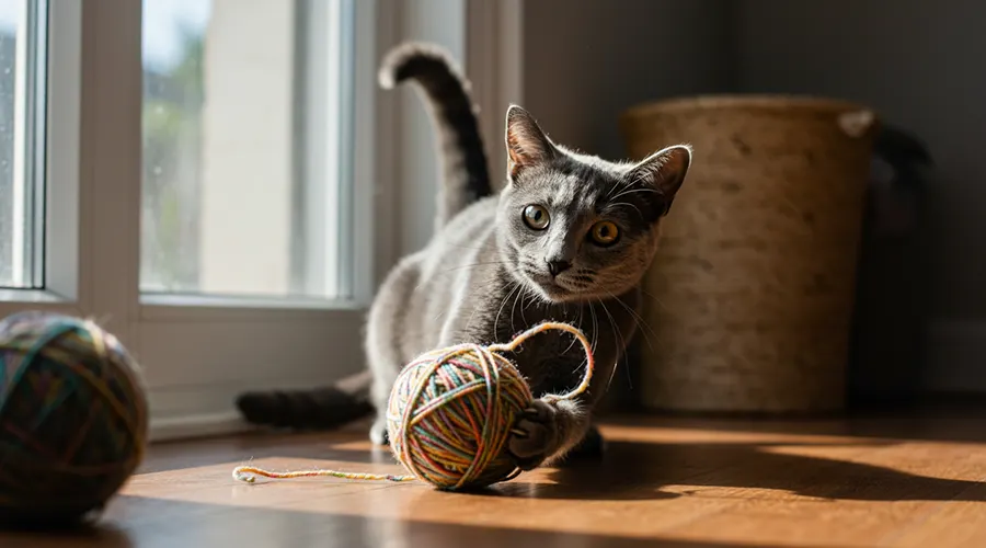 شخصية وسلوك القط الروسي