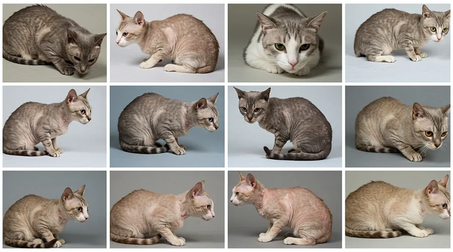 شكل الثعلبة عند القطط؟