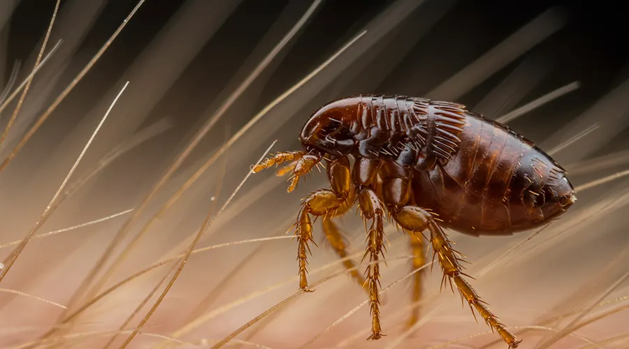 شكل برغوث القطط