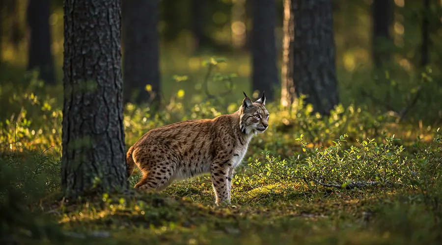 صور نادرة لقط الوشق في البرية