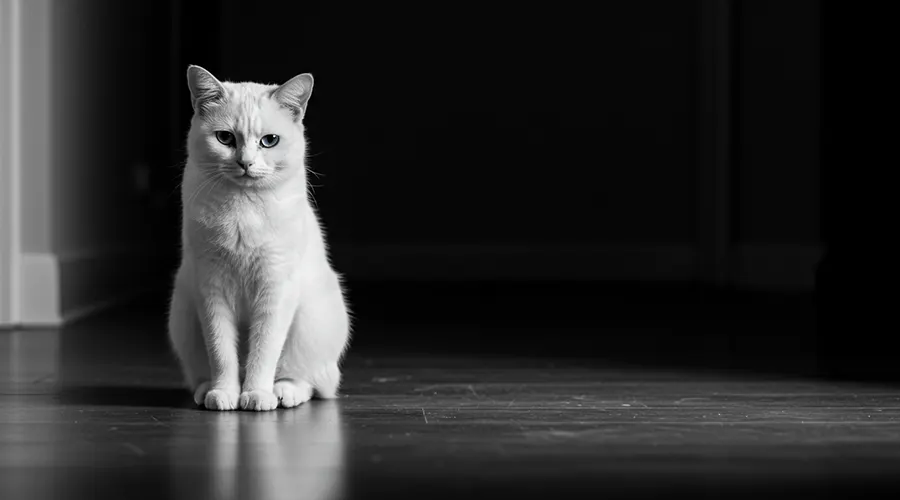 علامات تدل على أن قطك حزين