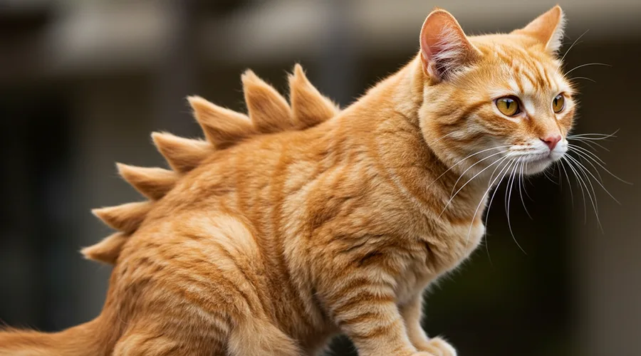 قصة التنين للقطط