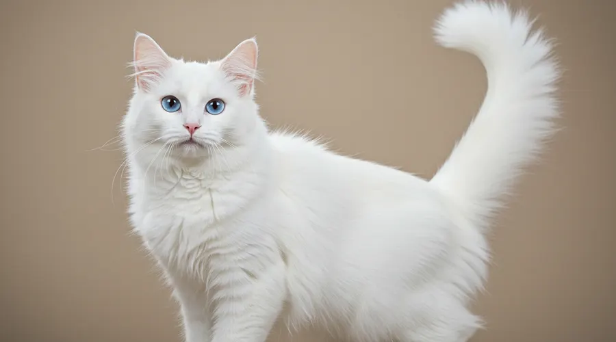 قط أنجورا أبيض