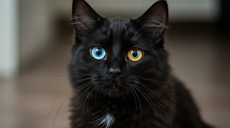 قط أنجورا أسود