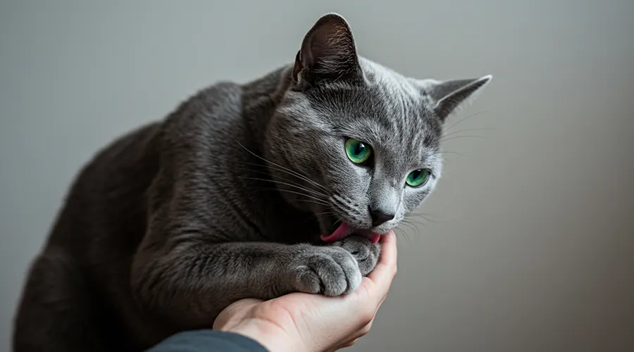 كيفية رعاية القط الروسي