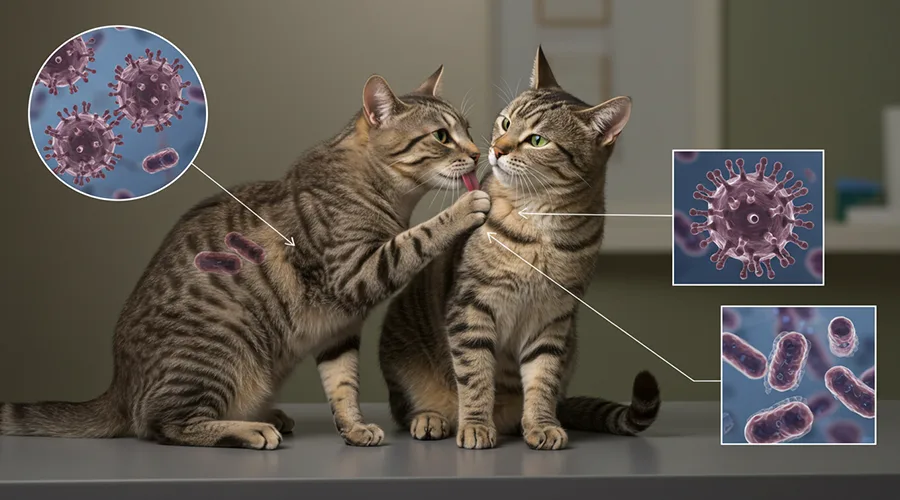 كيف تصاب القطط بفيروس الكاليسي؟