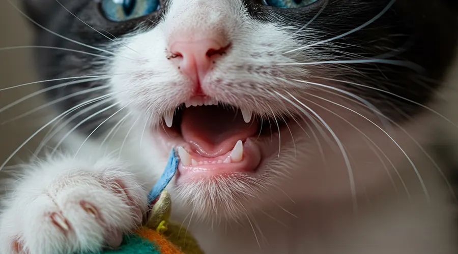 كيف يمكن تخفيف أعراض التسنين لدى القطط؟