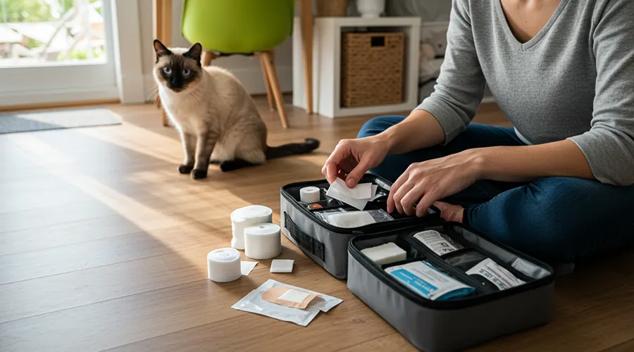 نصائح للعناية بالقط المصاب في المنزل