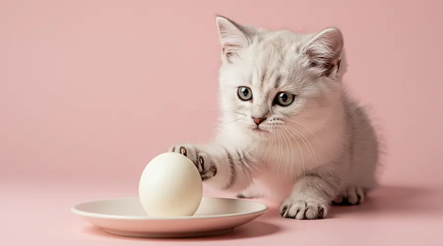 هل البيض مناسب لجميع أعمار القطط؟