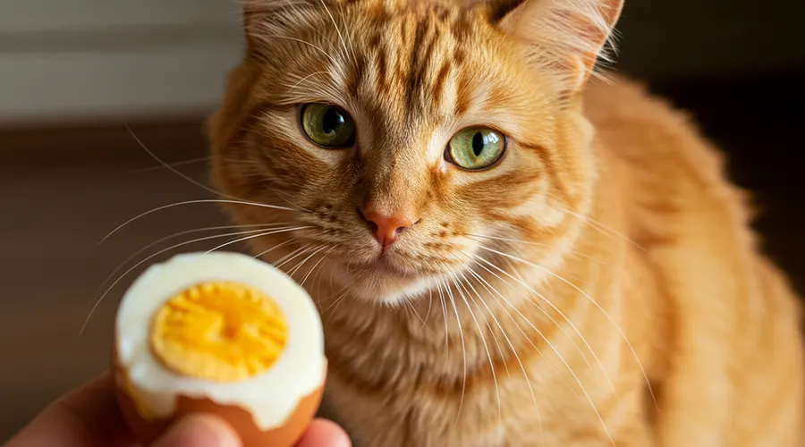 هل يمكن للقطط أكل البيض؟