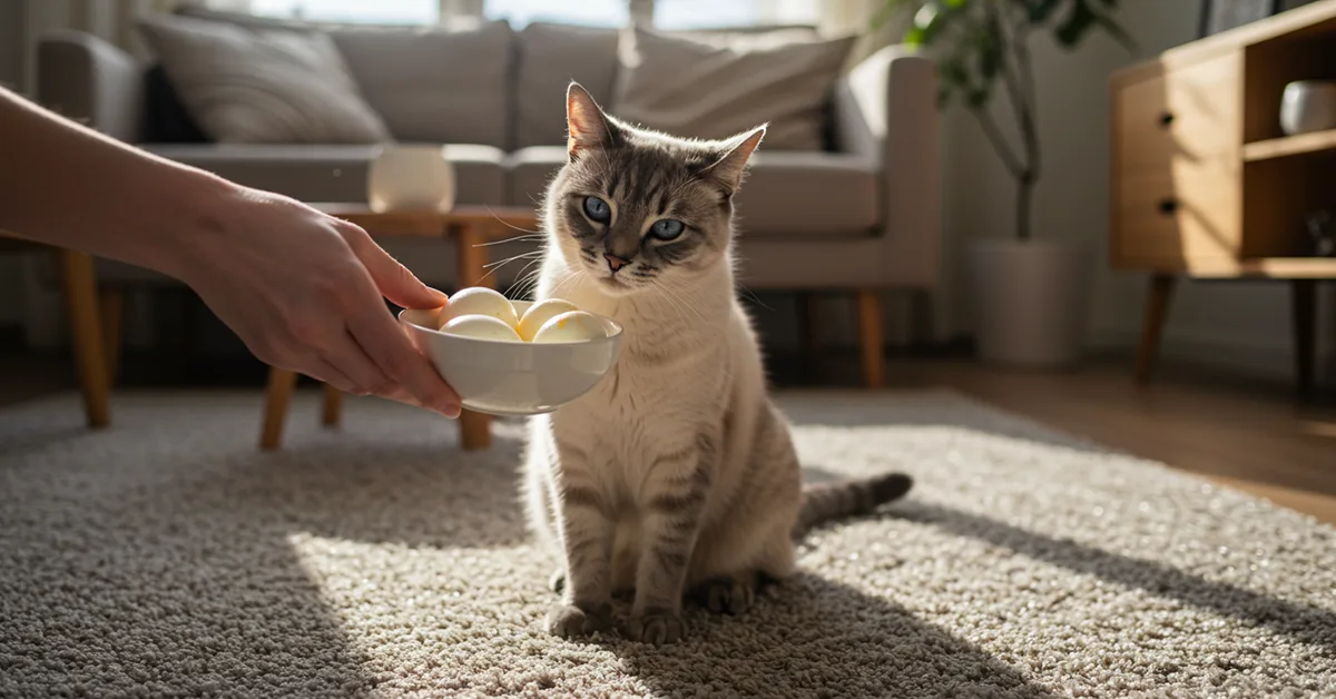 البيض للقطط مفيد أم مضر؟ إليك كل ما تحتاج معرفته