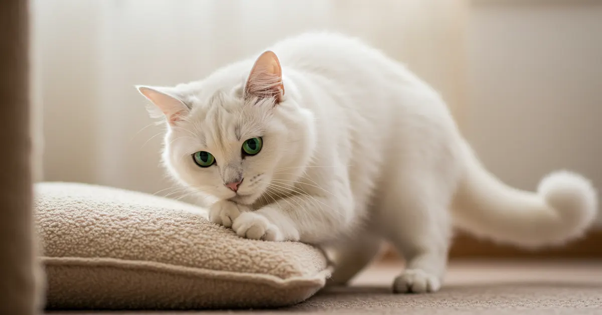 حركة العجن عند القطط: التفسير، الأسباب، وهل هو طبيعي؟