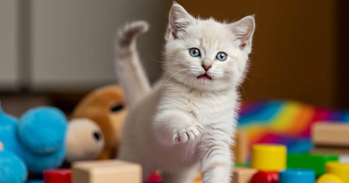 فرط الحركة عند القطط الصغيرة طبيعي أم مقلق؟
