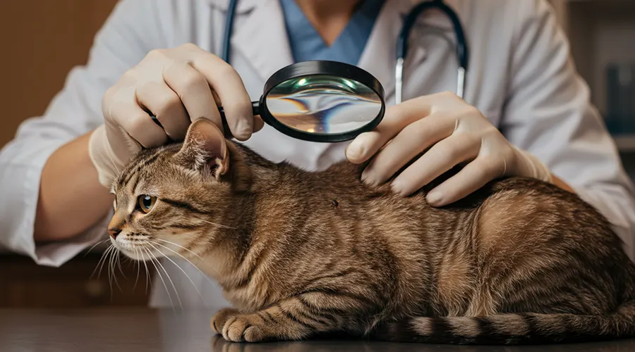  أسباب ظهور القراد في القطط