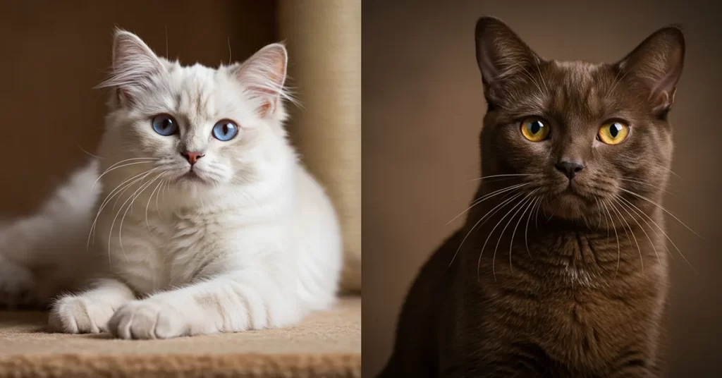 ألوان القطط حسب السلالة