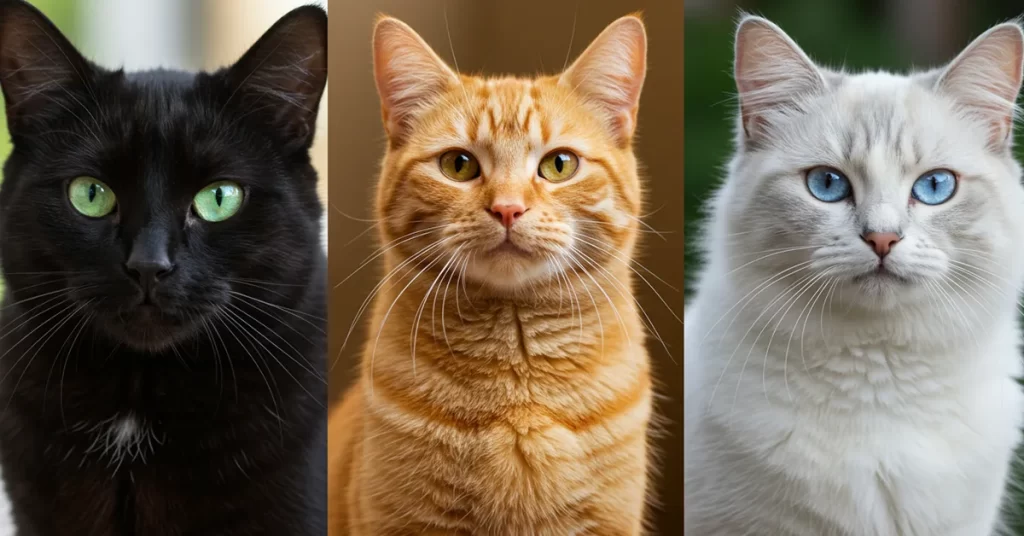 ألوان القطط