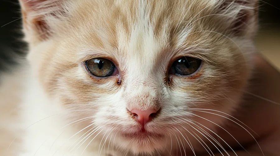 أمراض عيون القطط حسب العمر