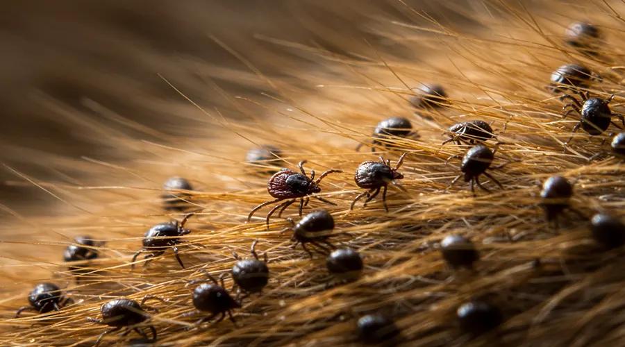 القراد في القطط