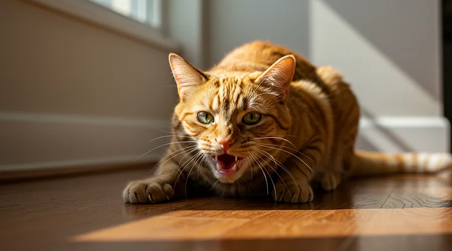 تصرفات القطط العدوانية