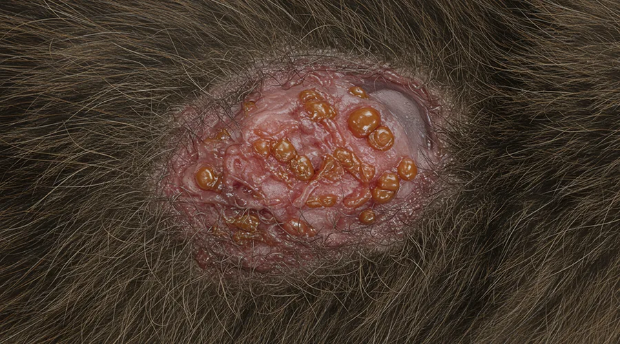 جروح القطط المتقيحة