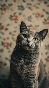 خلفيات آيفون قطط رمادية
