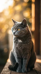 خلفيات آيفون قطط رمادية