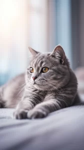 خلفيات آيفون قطط رمادية