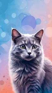 خلفيات أندرويد قطط رمادية