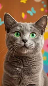 خلفيات أندرويد قطط رمادية