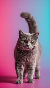 خلفيات أندرويد قطط رمادية