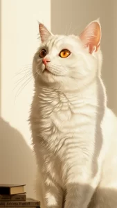 خلفيات قطط بيضاء للآيفون