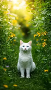 خلفيات قطط بيضاء للآيفون