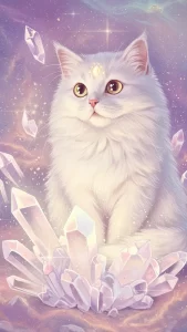 خلفيات قطط بيضاء للبنات للآيفون