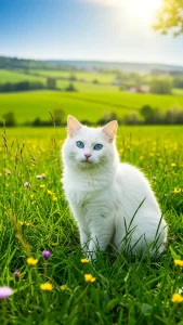 خلفيات قطط بيضاء للواتساب