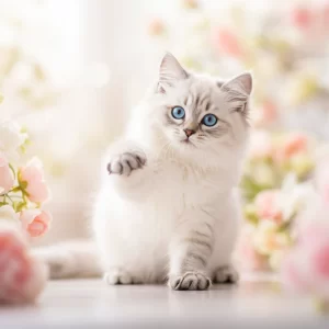 خلفيات قطط بيضاء منشورات إنستغرام