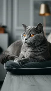 خلفيات قطط رمادية فخمة