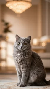 خلفيات قطط رمادية فخمة