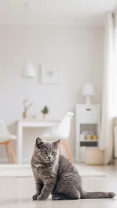 خلفيات قطط رمادية فخمة