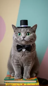 خلفيات قطط رمادية مضحكة